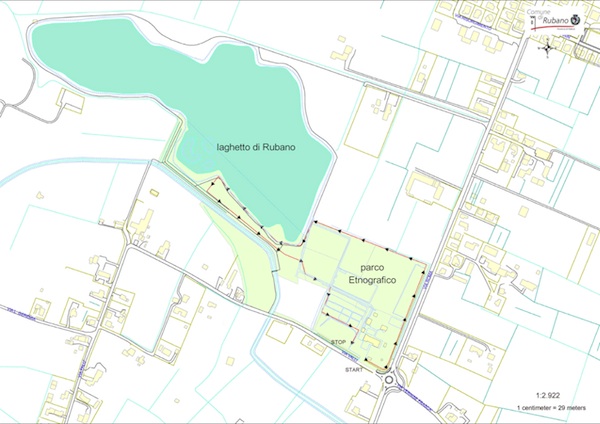 mappa percorso Bosco di Rubano